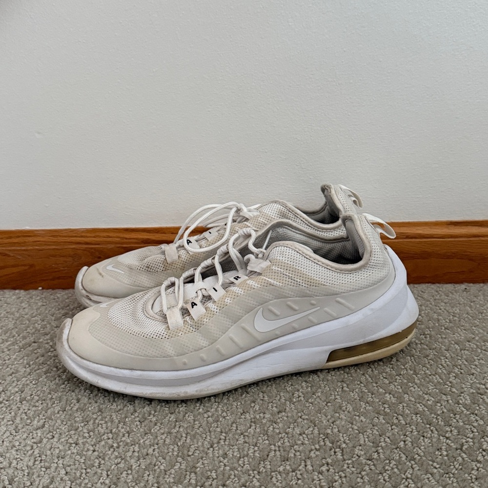 Nike Cream and White Air Max Sneakers